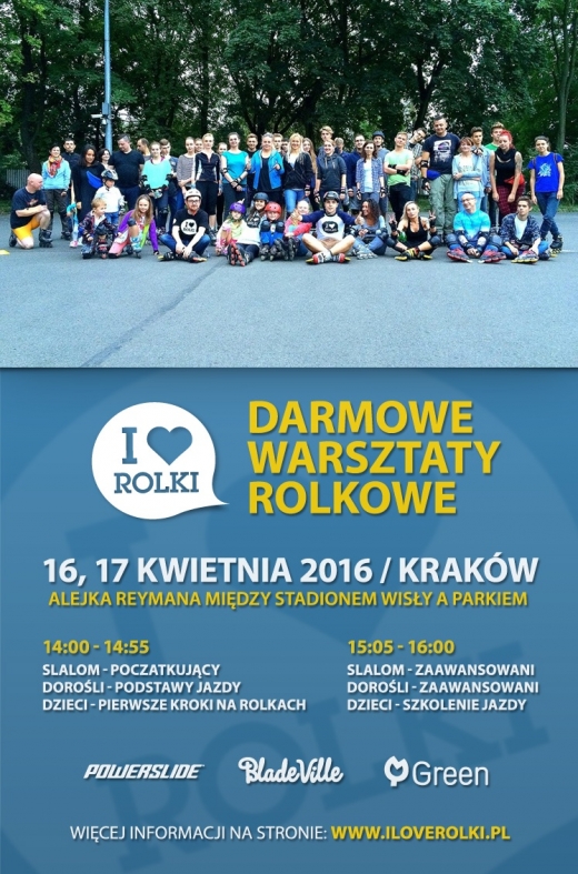 I Love Rolki - Darmowe Warsztaty w Krakowie