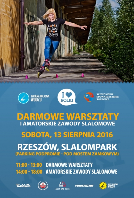 I Love Rolki X Szkółka Rolkowa Wodzu - Darmowe warsztaty i zawody slalomowe