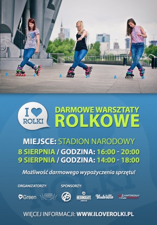 I Love Rolki - Darmowe Warsztaty Rolkowe na Stadionie Narodowym
