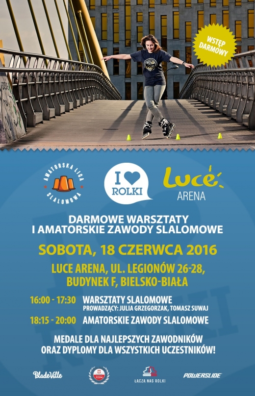  I Love Rolki X LUCE - Darmowe warsztaty i Amatorskie zawody slalomowe