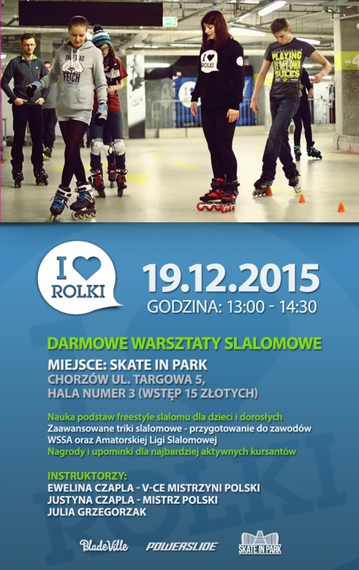  I Love Rolki X Skate In Park - Darmowe Warsztaty Slalomowe