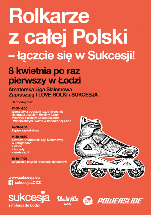 I Love Rolki X Sukcesja - Amatorska Liga Slalomowa w Łodzi